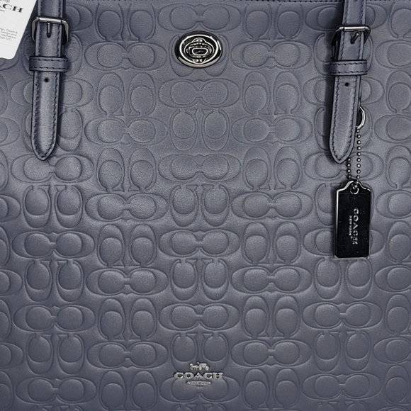 😍 Coach Signature Leather Designer Shoulder Purse Laptop Work Bag NWT - Picture 11 of 11